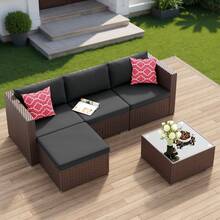 Outdoor Table & Chair Sets - Black - View 2