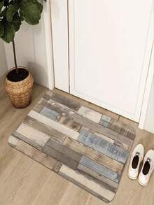 1 Bohemian Style Patterned Kitchen Floor Mat - Rectangular Floor Mat, 100% Polyester Fiber, Perfect For Kitchen, Bedroom, Living Room, And Bathroom Decoration - Multicolor - View 4