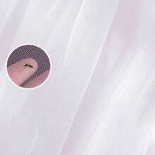 Mosquitera plegable y lavable, de cobertura total, transpirable y a prueba de polvo para cunas de bebé, mosquitera portátil para acampar y viajar en verano, tienda de campaña para cuna de be - Blanco - Ver 7
