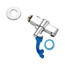 YUNRUX Drinking Water Faucet, Push Cup Water Faucet, Wall-Mounted Water Faucet - Silver - View 6