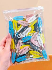 20/10/4pcs Solid Color Seamless Hair Clips, Suitable For Casual Makeup, Face Washing, Hair Accessories - For Girls And Women, Daily Essential - Multicolor - View 14