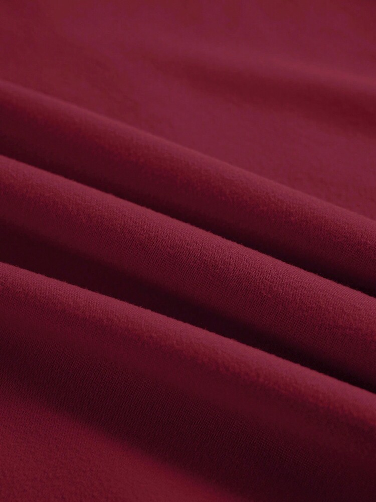 Custom Y2K Women Shorts With Custom Text. Cute Casual Summer Wear, Suitable For Daily Look, Parties And Gatherings. - Burgundy - View 6