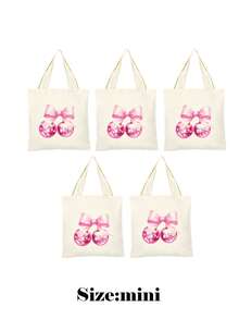 5/10pcs Mini/S/M/L Size Reusable Cute Rabbit Bow Heart Pattern Canvas Gift Bags Party Favor Bags Set, Birthday Party Kids Theme Party Gift Bags Baby Shower Back To School Graduation Party Theme Party Thanksgiving Christmas Anniversary Party Gift Packaging Bags Essential - View 58