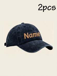 Customized Embroidered Sun Hats, Baseball Caps, Birthday Gifts, Anniversary, Travel Accessories, Suitable For Friends, Couples And Family - Style a - View 9
