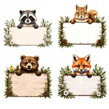 DIY Writable Raccoon Trash Can Sticker, 3D Cartoon Junk Food Trash Can Vinyl Decal, Removable Waterproof Outdoor Yard Garden Home Decor Sticker - Trash Can Stickers - View 8