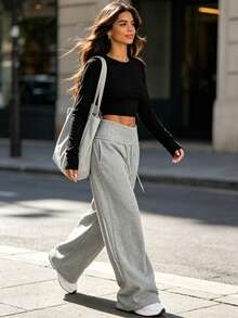 Women Sweatpants - Grey - View 5