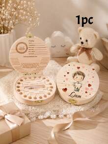 Caja de Diente de Hada Personalizada, Recuerdo de Perfil Lindo, Decoración de Habitación Personalizada, Regalo de Cumpleaños con Nombre Personalizado, Regalo de Halloween Personalizable, Regalo, Caja de Diente de Leche - Estilo A - Ver 8