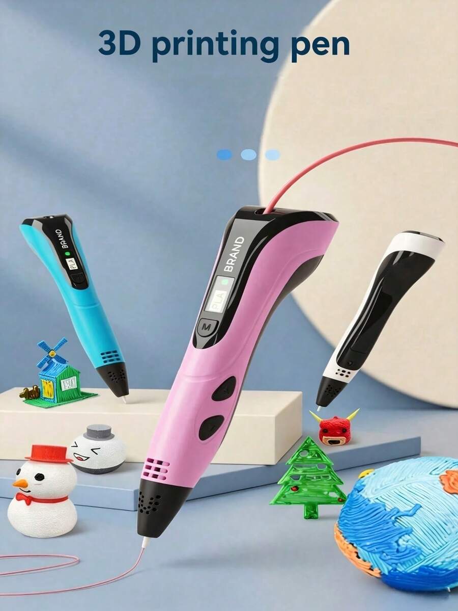 قلم رسم ثلاثي الأبعاد، قلم طباعة رسم DIY، جرافيتي ثلاثي الأبعاد، واجهة USB Type-C، بدون بطارية، مناسب للرسم الفني الإبداعي DIY، مجموعة قلم ثلاثي الأبعاد، مناسب كهدية عيد ميلاد، هدية عيد الميلاد، هدية عطلة إبداعية - مشاهدة 1