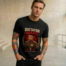 Kylian Mbappe Dictador Meme T-Shirts For Men And Women, 100% Cotton, Graphic Print, Clothing - Color 8 - View 7