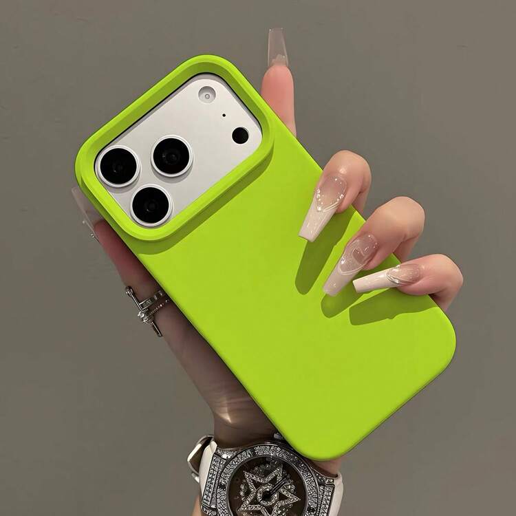 Kompatibel dengan iPhone 17 Pro 17 Pro Max 17 Casing Silikon Cair 3 Lapisan Pelindung Penuh Karet Gel Lembut, Palet Warna Musim Panas yang Segar, Casing Pelindung Tahan Guncangan dengan Lapisan Mikrofiber Anti Gores untuk iPhone 13 11 16 Pro Max 15 14 Plus 12 Mini XS Max 7 8 Plus - Hijau fluoresensi - View 5
