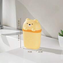 1pc Cute Travel Soap Dispenser, Portable Leak-Proof Liquid Soap Container With Lid, Soap Dish With Drainage Function, Suitable For Bathroom, Gym, Travel, Camping And Outdoor Use (Bear Shape) - View 15