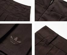Adidas 三葉草女子夏季運動休閒半身裙短裙 - 咖啡棕 - 查看 8