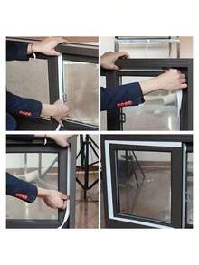 1 Roll Sealing Strip Sealing Tape Door Bottom Seal Strip For House Gaps Or Shower Door - Multi-color - View 8