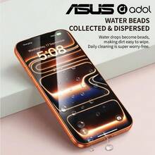 ASUS 2入強化玻璃螢幕保護貼,相容 iPhone 17 Pro Max、17 Pro、17、16 Pro Max、16 Pro、16、15 Pro Max、15 Pro、15 Plus、15、iPhone Air,適用於辦公室、居家及各種日常場景,便攜旅行,易於使用,防水強化玻璃材質,防震、防刮、抗指紋,全螢幕覆蓋 - 無色 - 查看 5
