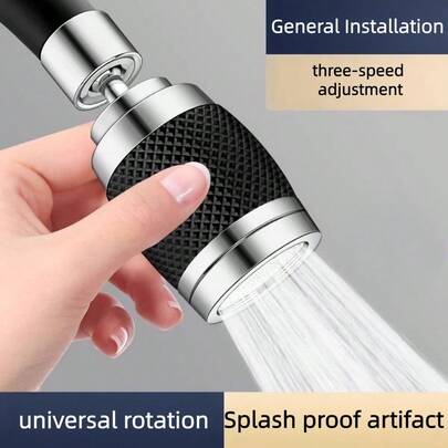 1 pieza Grifos de cocina, Grifos de purificación y filtración de agua, Extensor de grifo, Protector contra salpicaduras, Grifo universal extendido, Grifo giratorio para el hogar, Grifo potenciador