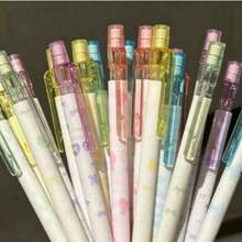 4pcs Bow Decor Neutral Pens, Large Ink Capacity, High-Value Macaron Color, Portable Transparent Barrel, Smooth Writing Stationery For Students Classroom And Office, NS Style Ribbon Bow Neutral Pens, Large Ink Capacity, High-Value Fresh Appearance, Lightweight And Portable, Student Daily Note-Taking And Office Writing Pens - Pen - View 3
