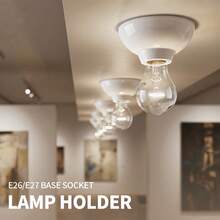 CILIA E27 Lamp Holder Socket 250V 4A 100W Screw Base, Home Lighting Ceiling Mount Lamp Socket - Lamp Holder - View 3