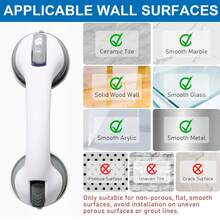 No Drill Vacuum Suction Bathroom Assist Grab Bar, Non-Slip Removable Shower Support Handrail For Tub & Toilet, Grip For Seniors Disabled Family, Optional 2 Pack / 4 Pack - 2 Gray - View 9