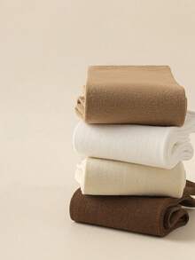 1/5/10 Pasang Kaos Kaki Minimalis Netral Musim Gugur yang Dapat Ditumpuk, Kaos Kaki Longgar Serbaguna untuk Pelajar, Kembali ke Sekolah - MultiWarna - View 6