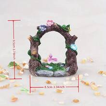 Arch Bridge Sliding Window Micro Landscape Resin Decor Fish Tank Decoration Home Decor Mini Ornament, Christmas, Halloween Decor And Autumn Home Decor Collectibles, Photography Props, Dollhouse Accessories, DIY Dollhouse Scenes, Dollhouse Furniture - B - View 3