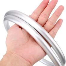 1.5m Silver PVC Shower Hose G1/2 Universal Interface Anti-Tangle Anti-Burst Flexible Bathroom Shower Replacement Hose - Silver - View 9