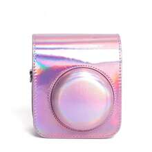 3 Colors Instant Mini12 Camera Bag Solid Color One Shoulder Protective Case PU Photography Camera Bag Camera Shell - View 5