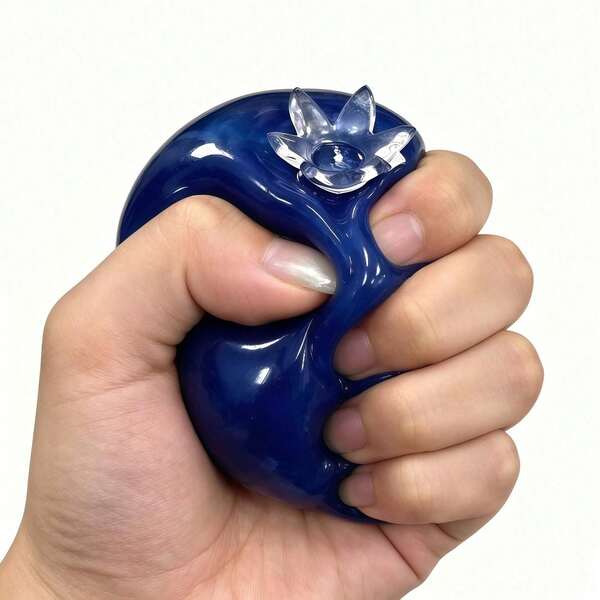 1pc Large Transparent Blueberry Squeeze Toy, Soft Rubber Slow Rebound Stress Relief Toy, Melojoy Low Rebound Tabasqueeze Viscous Sensation Toy, 5pcs Random Style And Color / Kids Toys / Soap / Party Bag Filler / Squishy / Ducks / Squishgirls Toys