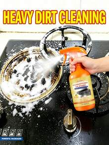jakehoe 1pc/120ML/237ML Powerful Kitchen Degreaser Cleaning Spray, No Disassembly Required, One Spray To Remove Heavy Oil, Lemon Scent To Eliminate Odors, Heavy Oil Stains & Daily Oil Residue One-Stop Cleaning, Home Cleaning Essential - Liquid - View 3
