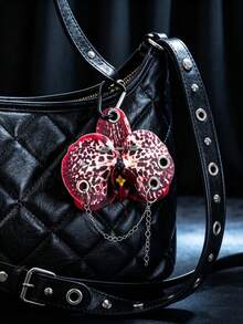 1 Piece Of Punk Rivet Imitation Orchid Flower Bag Hanger / Y2K Keychain / Flower Pendant Keychain / Car Keychain / Gift For Friends - Multicolor - View 3