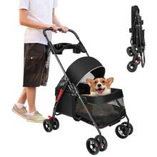 Pet Strollers - Black - View 7