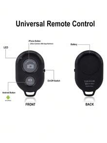 适用于智能手机的无线相机快门遥控器 - 兼容 iOS/Android、iPod、平板电脑，高清自拍快门，用于拍摄照片和视频。遥控快门适合夏季度假、旅行，便携式无线相机快门 - 均碼 - 查看 10