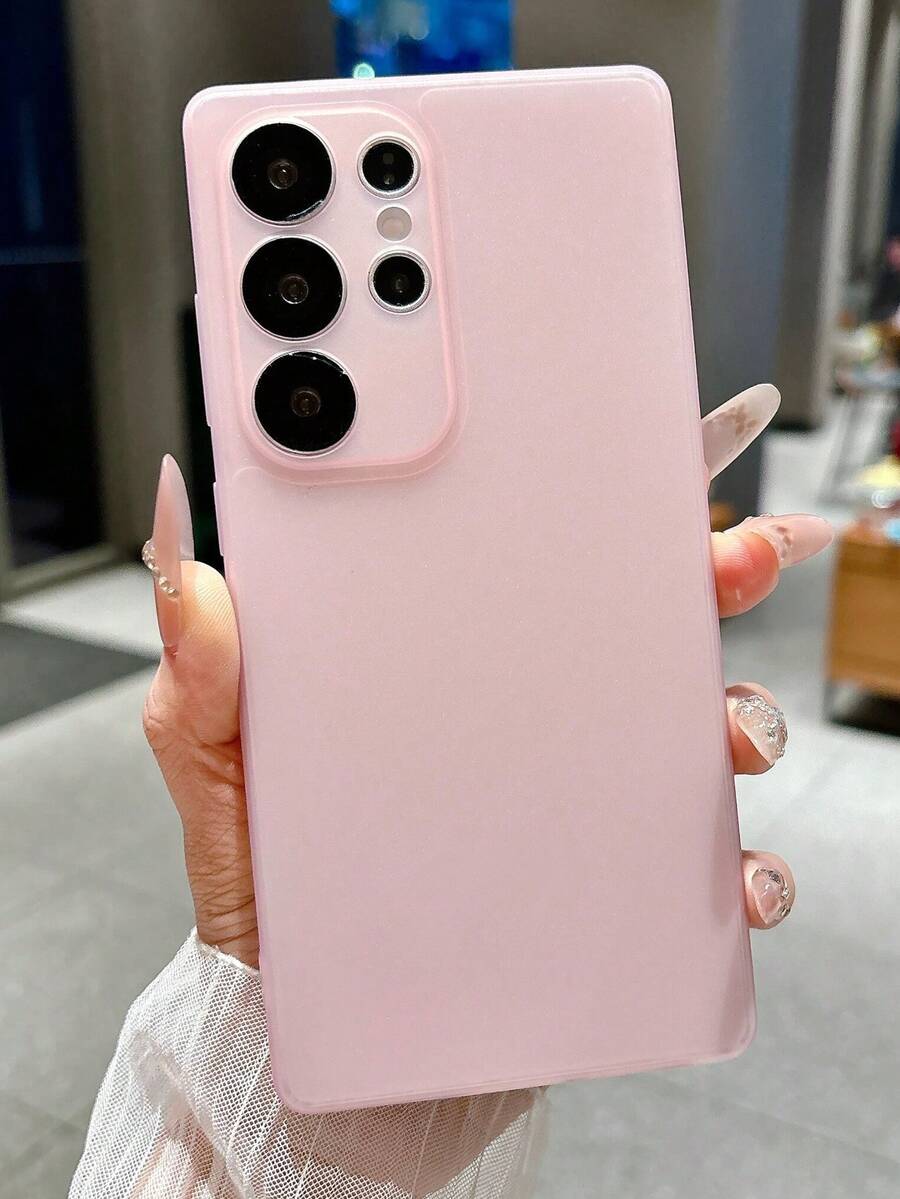 高級半透明磨砂相機保護手機殼，適用於 Galaxy S26Ultra S25Ultra S24Ultra S23Ultra，糖果色壓克力軟邊後蓋
