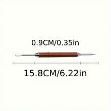 Premium Rosewood Handle Latte Art Needles - Stainless Steel Coffee Decorating Tools For Cafes & Restaurants - Wood Color - View 8