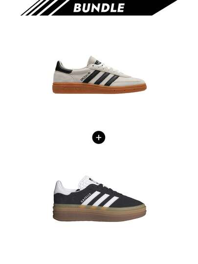 Adidas [Bundle]Handball Spezial Donna Alumina / Core Black / Cloud White IF6562 + Japan Gazelle Donna Core Black / Cloud White IE0876
