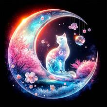 1pc Diamond Painting Kit, Round Diamond Dot Painting DIY, Full Drill Art And Craft, Suitable For Home Wall Decor Gift - round diamond - View 1