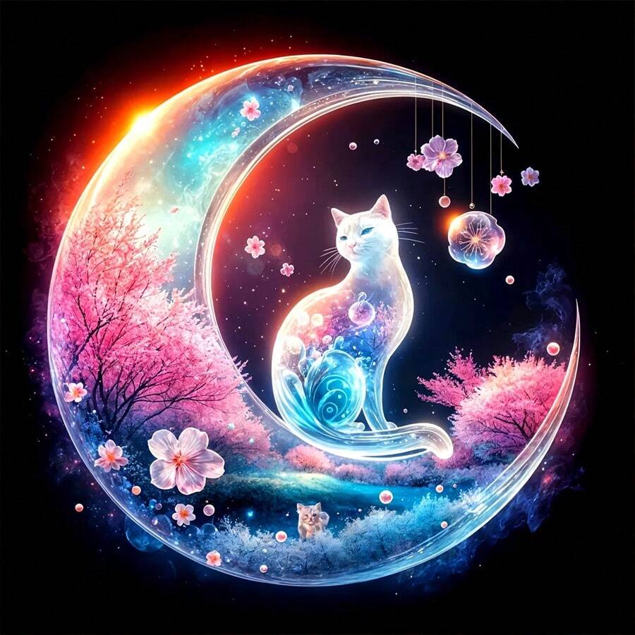 1pc Diamond Painting Kit, Round Diamond Dot Painting DIY, Full Drill Art And Craft, Suitable For Home Wall Decor Gift - round diamond - View 1
