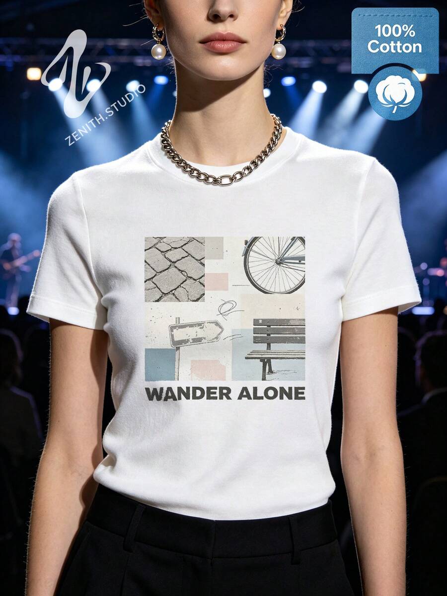 Women T-Shirts - 白色 - 查看 1