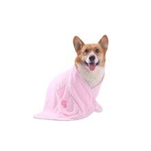 1pc Pet Pocket Absorbent Towel, Thickened Quick-Dry Bath Towel - High Absorbency, Soft Skin-Friendly, Pocket Design, Machine Washable, Hangable Storage - Suitable For Dog And Cat Bathing, Post-Rain Drying, Outdoor Water Play - Multicolor - View 18