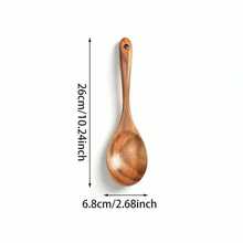 9-Piece Wooden Cooking Utensil Set - 9-Piece Natural Beech Wood Kitchen Tool Set, Wooden Spoon Set With Spoon Rack, Spoon Rest And Hooks, Wooden Spatula Set With 7 Metal Hooks - Brown - View 9