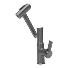 YUNRUX Swivel Faucet, Faucet With LED Temperature Display, Bathroom Faucet - Grey - View 5