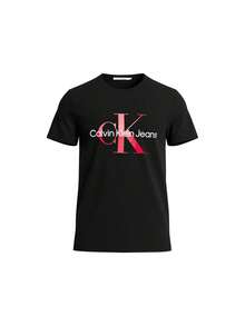 [Bundle] Calvin Klein Men's T-Shirt Black + Monologo Men's T-Shirt Black - Black+Black - View 2