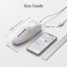 SOKANY Sèche-chaussures, Chauffage rapide des chaussures. Chauffage rapide en 15s, Chaussures chaudes en hiver/Déshumidification en saison pluvieuse, Air chaud environnant à 360°, Matériau ignifuge pour les chaussures, Essentiel pour les voyages et la maison. - Blanc - Voir 3