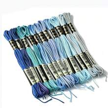 12 Skeins Embroidery Cross Stitch Thread 8 Meters 6-Ply Floss Home Sewing Craft Thread DMC Colors DIY Bracelet Making - Multicolor - View 13