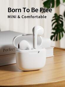Earphone Bluetooth: Peredam Kebisingan Dalam Telinga, Latensi Rendah, Panggilan Definisi Tinggi, Stereo, Kompatibel dengan Berbagai Perangkat - Putih - View 1