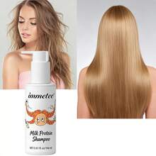 Immetee Milk Protein Shampoo 166ml Melembapkan Secara Mendalam, Membersihkan dengan Lembut, Halus dan Nyaman, Cocok untuk Semua Jenis Rambut, Tekstur Ringan, Cocok untuk Semua Jenis Rambut, Baik Kering Maupun Berminyak, Untuk Mencapai Hasil Optimal, Membuat Rambut Lebih Berkilau, Hadiah Sempurna untuk Pacar - Shampoo - View 6