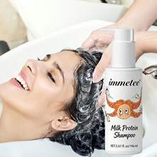 Immetee Milk Protein Shampoo 166ml Melembapkan Secara Mendalam, Membersihkan dengan Lembut, Halus dan Nyaman, Cocok untuk Semua Jenis Rambut, Tekstur Ringan, Cocok untuk Semua Jenis Rambut, Baik Kering Maupun Berminyak, Untuk Mencapai Hasil Optimal, Membuat Rambut Lebih Berkilau, Hadiah Sempurna untuk Pacar - Shampoo - View 8