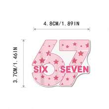 50pcs Funny 67 Sticker Pack, Aesthetic Sticker Set, Expression Stickers, Cartoon Graffiti Stickers, 67 Styles Interesting Stickers, Stationery Stickers, Scrapbook Stickers, Waterproof Stickers, Suitable For Skateboard, Luggage, Laptop, Car Bumper, Party Supplies - Multicolor - View 5