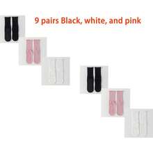 1/3/5/6/8/9/10 Paia di Calze Sportive da Donna Calcuit, Combinazione Multicolore, Costolatura Verticale, Fascia Antiscivolo, Suola in Silicone Antiscivolo, Stile Coppia, Adatte per Tutte le Stagioni, Tessuto a Maglia, Multifunzionali Casa/Fitness/Yoga/Pilates - Multicolore - Visualizzare 20