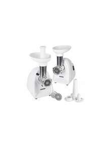 Adler Meat Grinder, Meat Mincer, Sausage Maker, Meat Mincing Machine - Reverse Function, 3 Sieves 3/5/7mm, Sausage Stuffer Attachment, 350W (Max 1500W), Pusher Included, White - EU E Type Plug(220-240V) - View 8