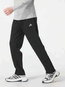 Adidas 新款GYM+ WOVEN PT男子跑步健身訓練休閒透氣長褲 - 黑色 - 查看 5